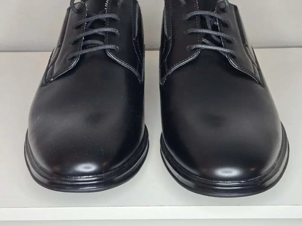 Perry Ellis Portfolio Men's Ultra Foam Black Dress Shoes Size 10.5 Wide